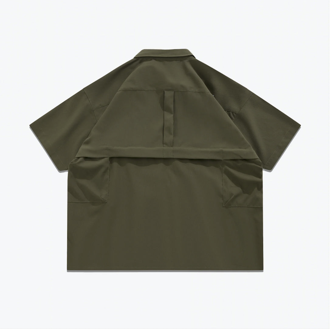 
                  
                    Flad Pocket Shirts Olive【M23-05OL】
                  
                