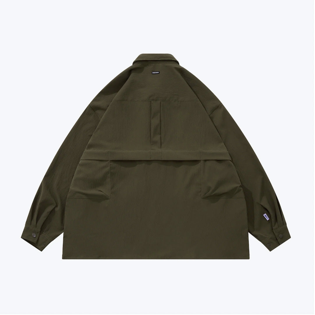 
                  
                    Flad Pocket LS Shirt Olive【M22-46OL】
                  
                