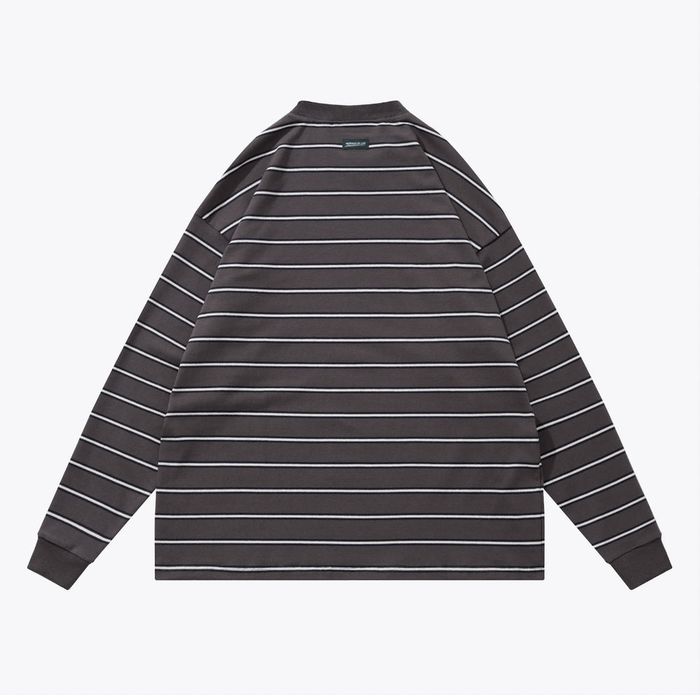 
                  
                    Stripe LS Top Grey【M23-T14GY】
                  
                