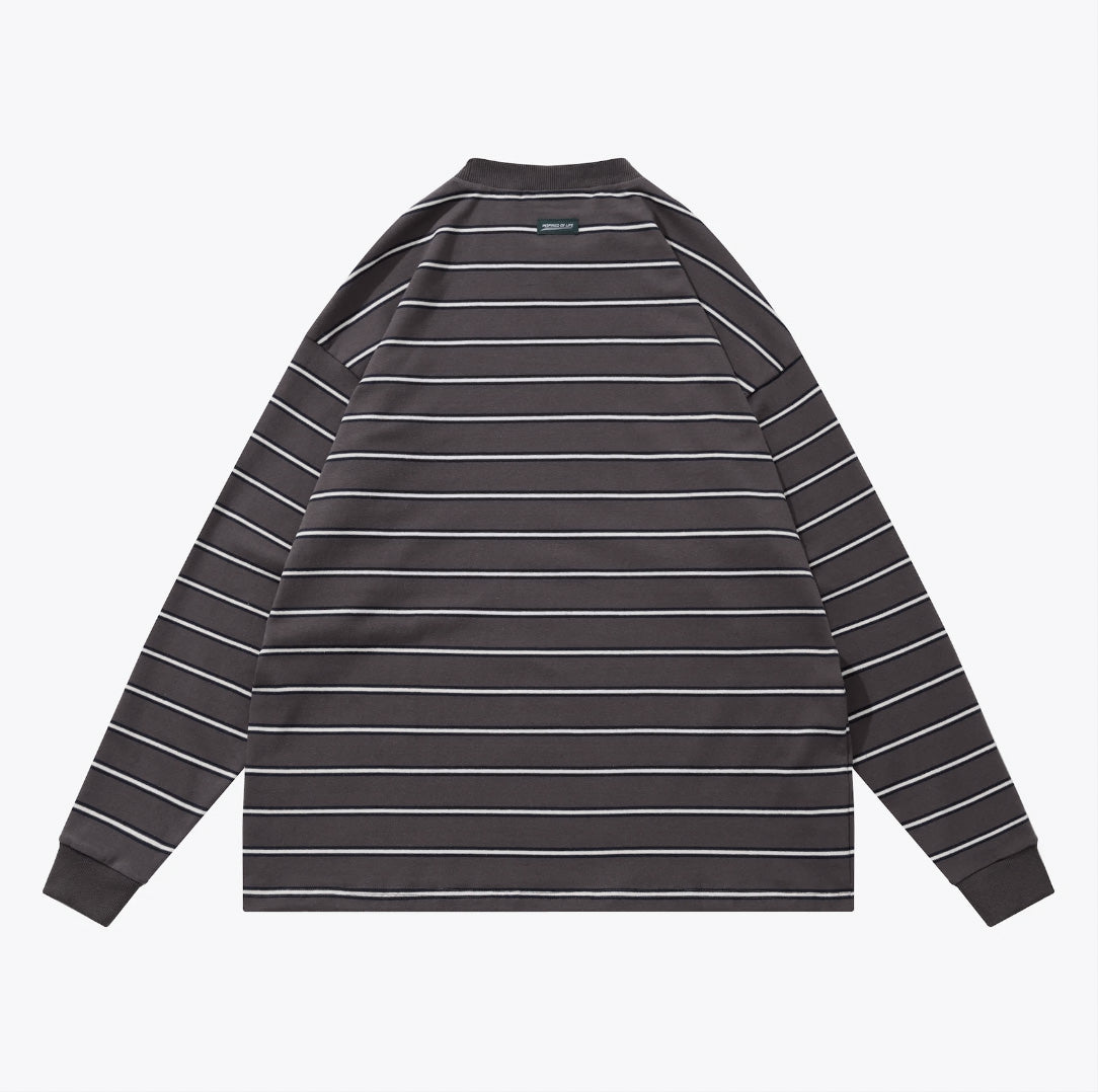 
                  
                    Stripe LS Top Grey【M23-T14GY】
                  
                