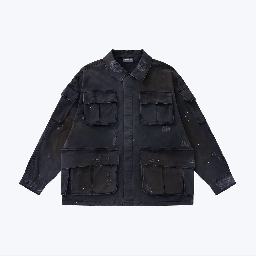 Ageing M65 Jacket Dull Black【M24-47DB】