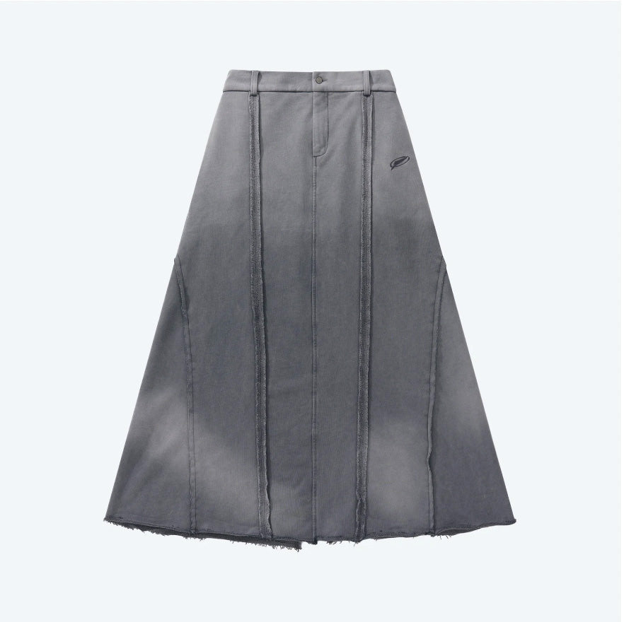 Mermaid Slit Sweat Skirt Steel Grey【L24-51SG】
