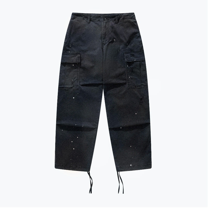 
                  
                    Heavy Dirty Wash Cargo Pants Dull Black【M24-18BK】
                  
                