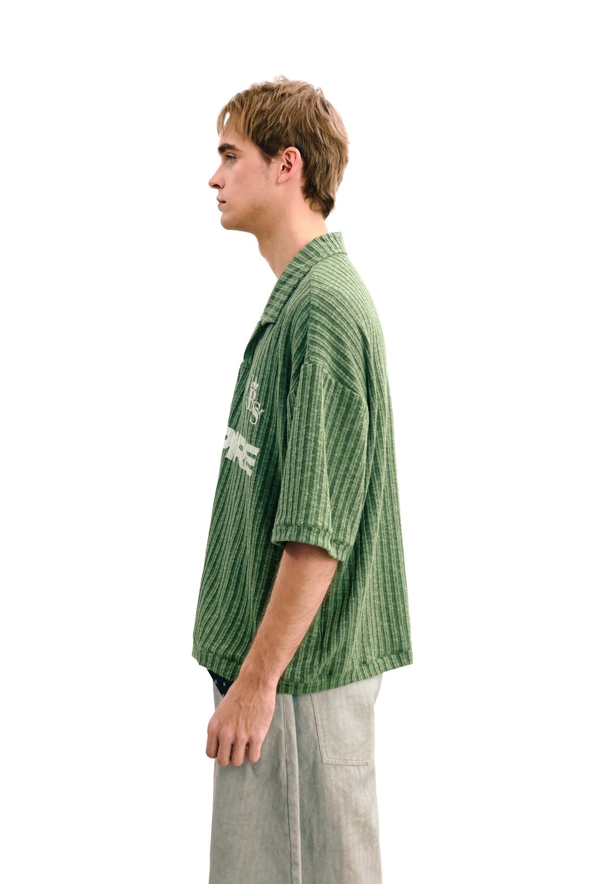 
                  
                    Striped Knit Polo SS Field Green【M26-01FG】
                  
                