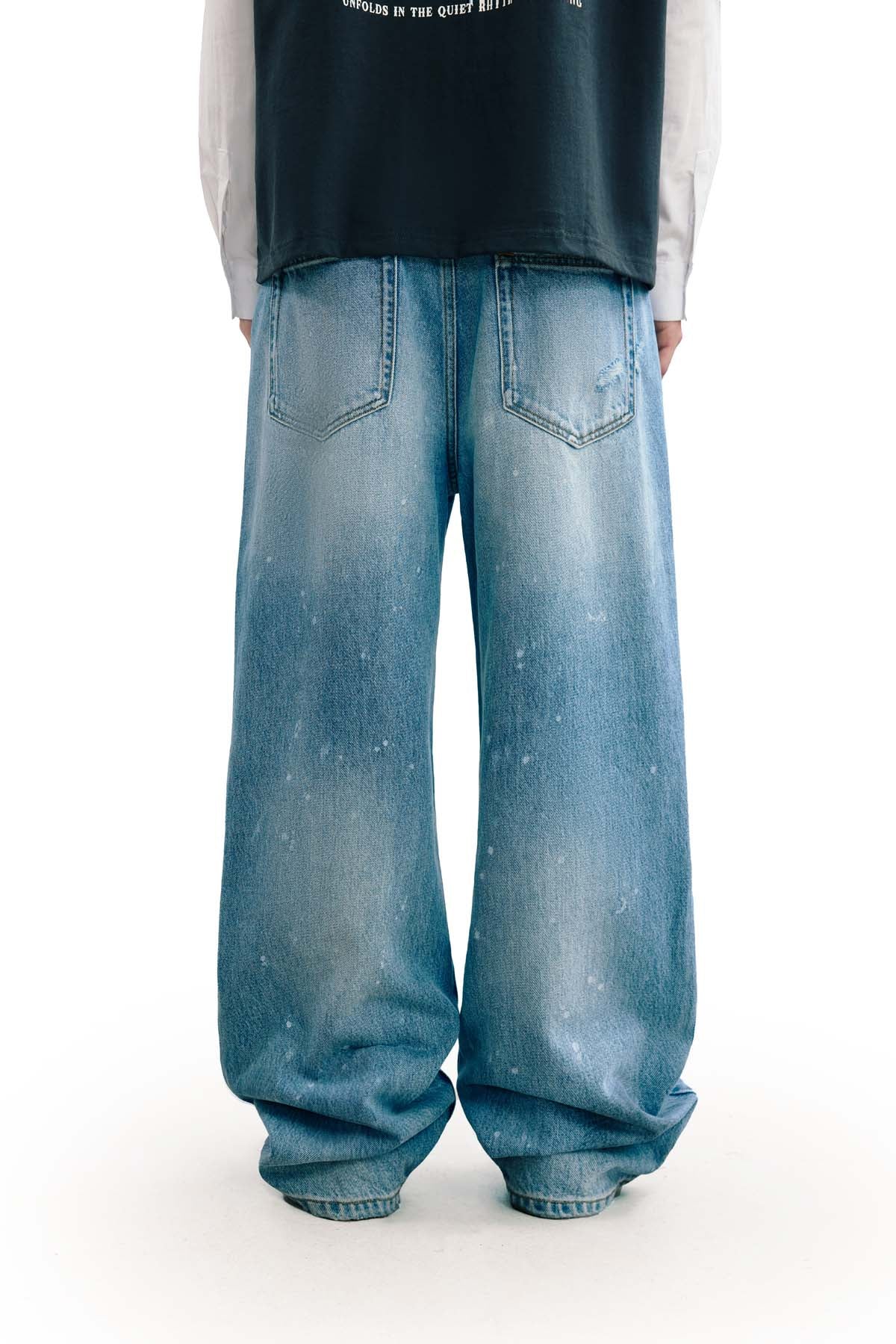 
                  
                    Drip Washed Jeans Blue【M26-07BL】
                  
                