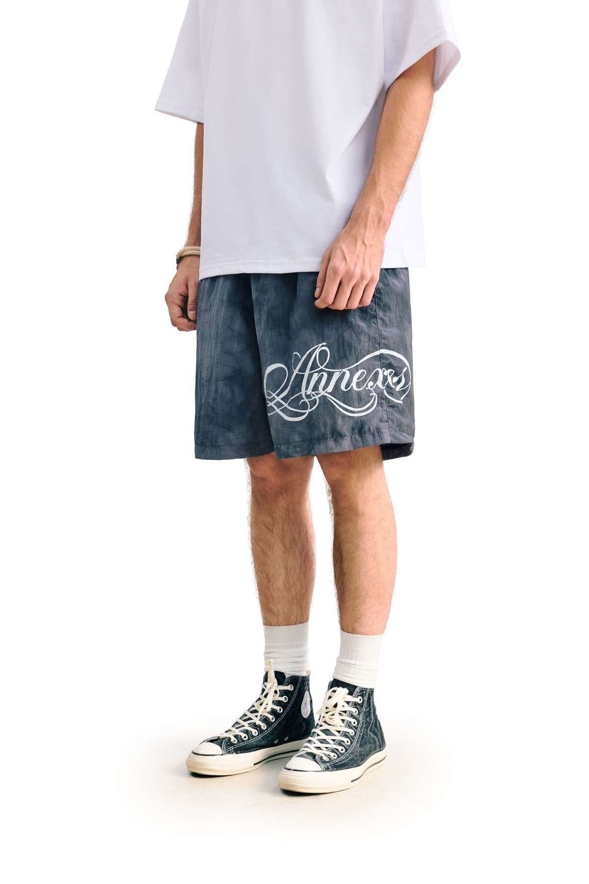 
                  
                    Nylon Essential Shorts Misty Grey【M26-08MG】
                  
                