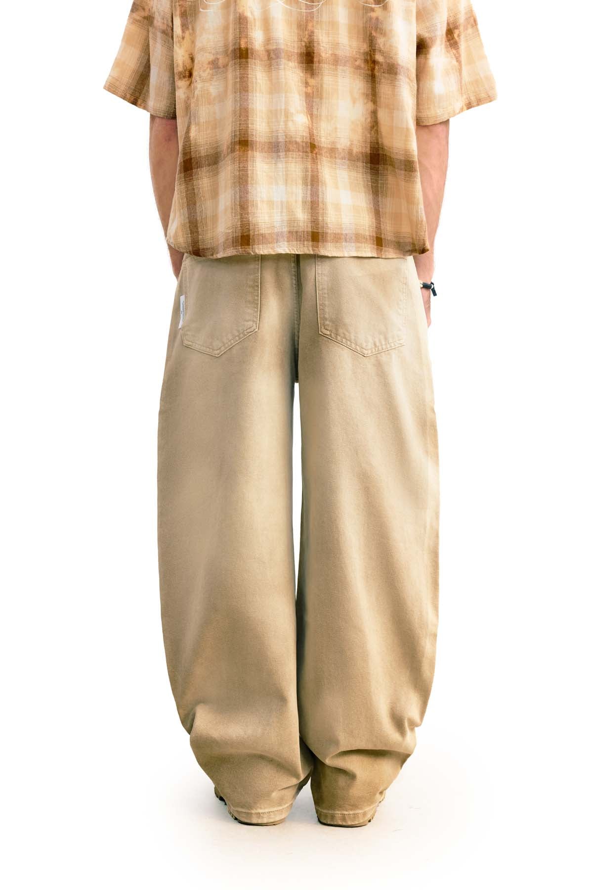 
                  
                    Curved Drip Washed Pants Tan【M26-10TAN】
                  
                
