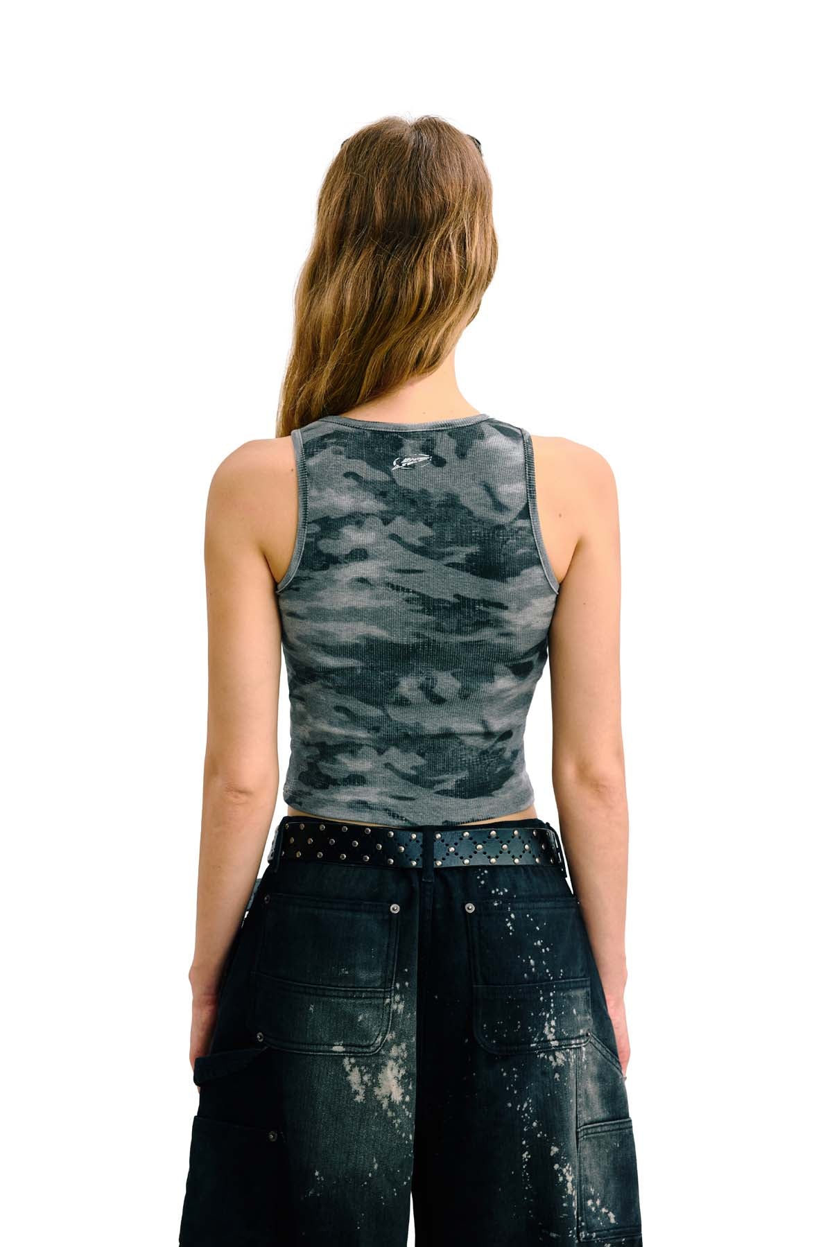
                  
                    Ribbed Jersey Tank Top Grey【L26-T01GY】
                  
                