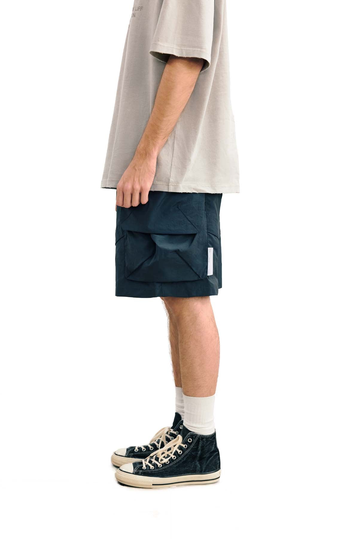 
                  
                    Hollow Pocket Shorts Black【M26-09BK】
                  
                