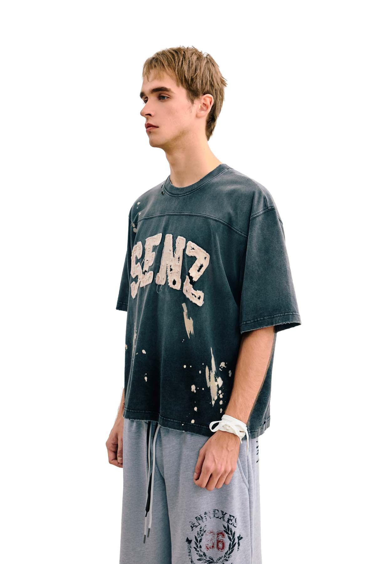 
                  
                    Drip Distressed Jersey SS Coal Black【M26-T07CB】
                  
                