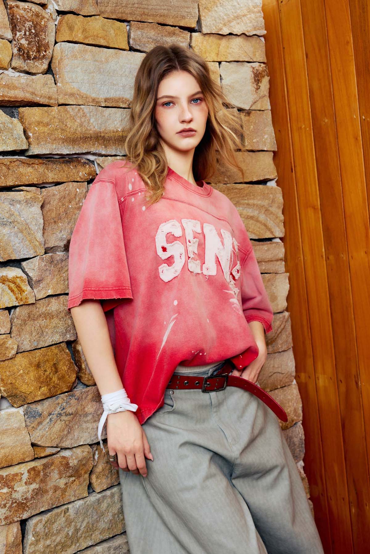 
                  
                    Drip Distressed Jersey SS Vintage Red【M26-T07VR】
                  
                