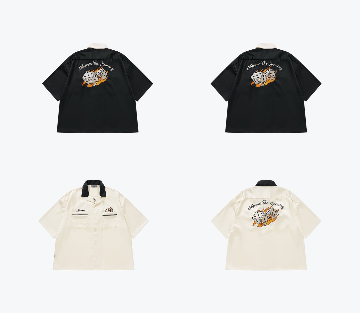 
                  
                    Fire Dice Bowling Shirt Cream【M25-12CM】
                  
                