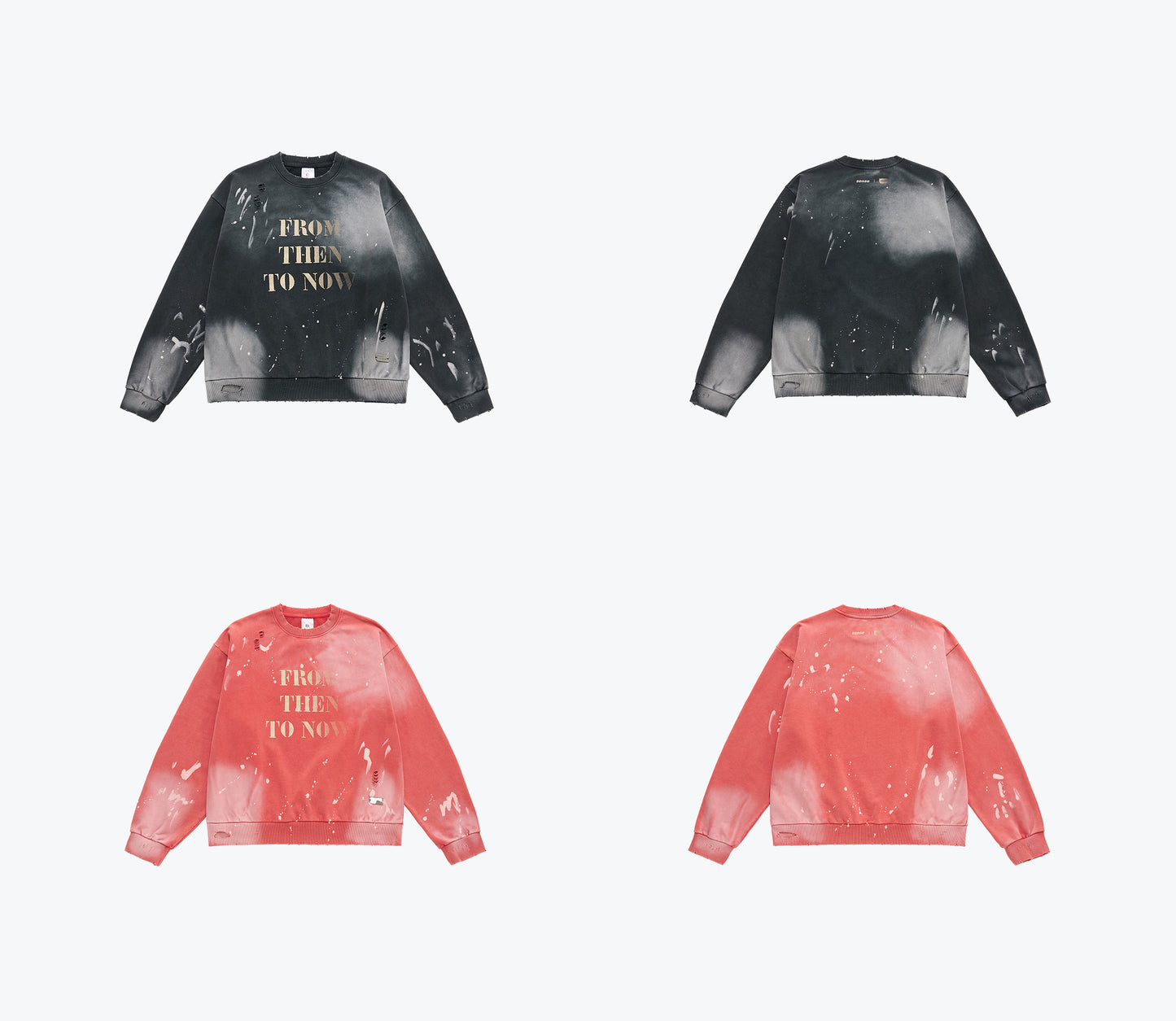 
                  
                    Wash Faded Slogan Crewneck Red【SENxTM-04RD】
                  
                