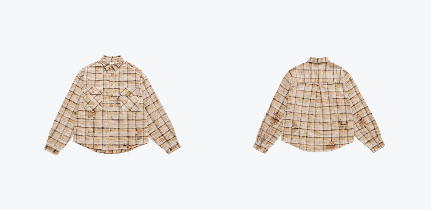 
                  
                    Washed Ageing Destroy Fannel Clear Orange【SENxTM-03CO】
                  
                