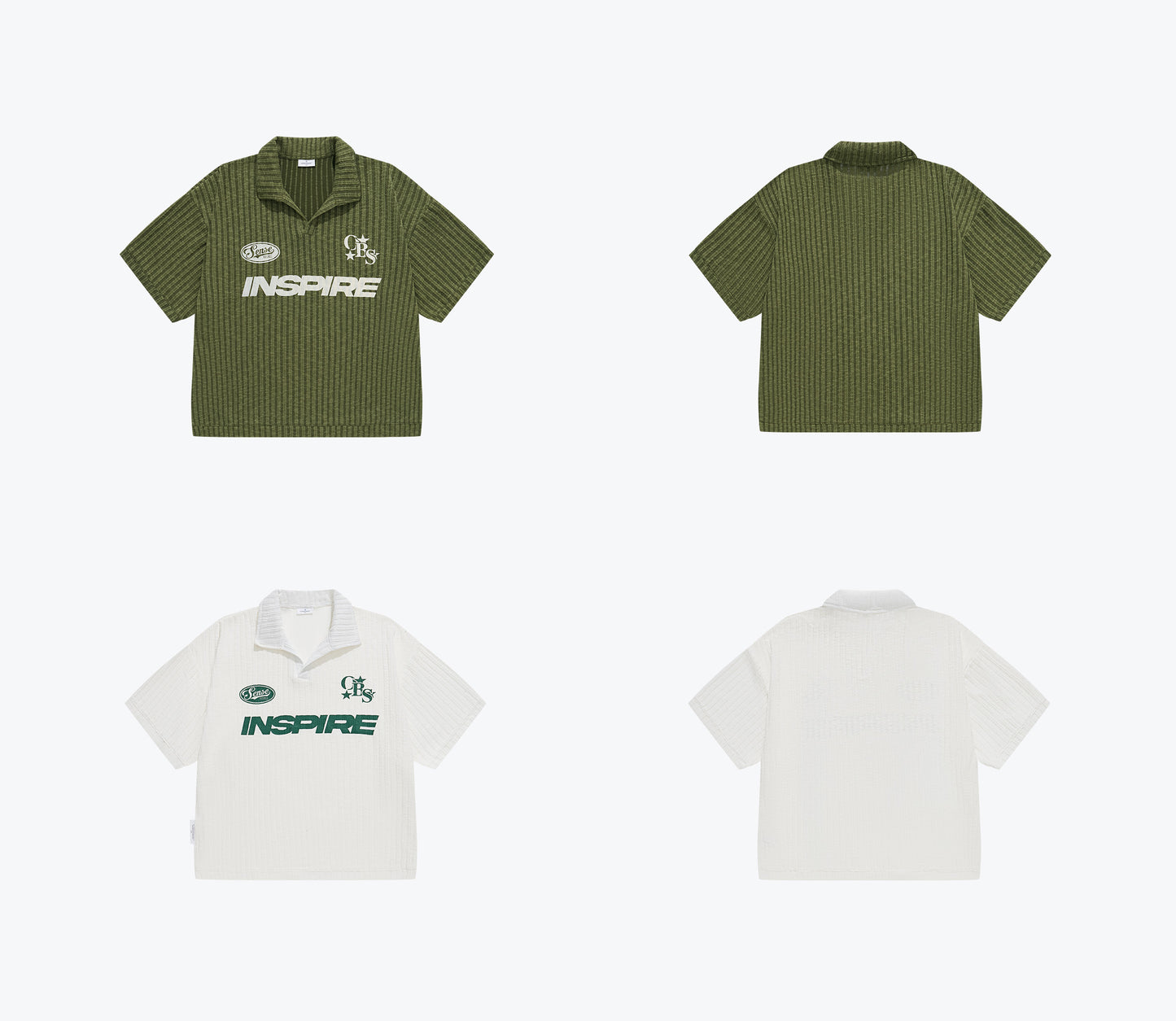 
                  
                    Striped Knit Polo SS Field Green【M26-01FG】
                  
                