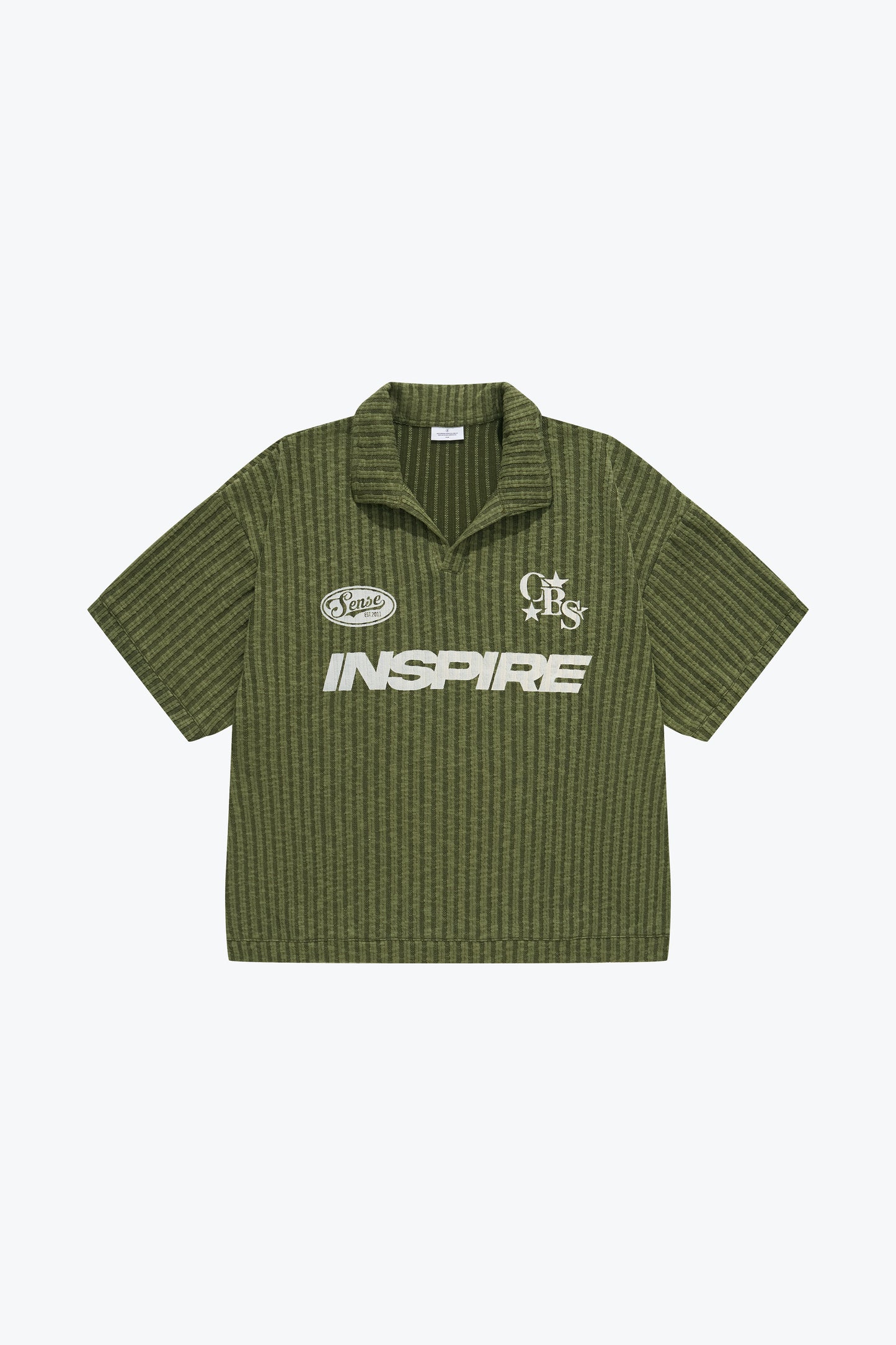 
                  
                    Striped Knit Polo SS Field Green【M26-01FG】
                  
                