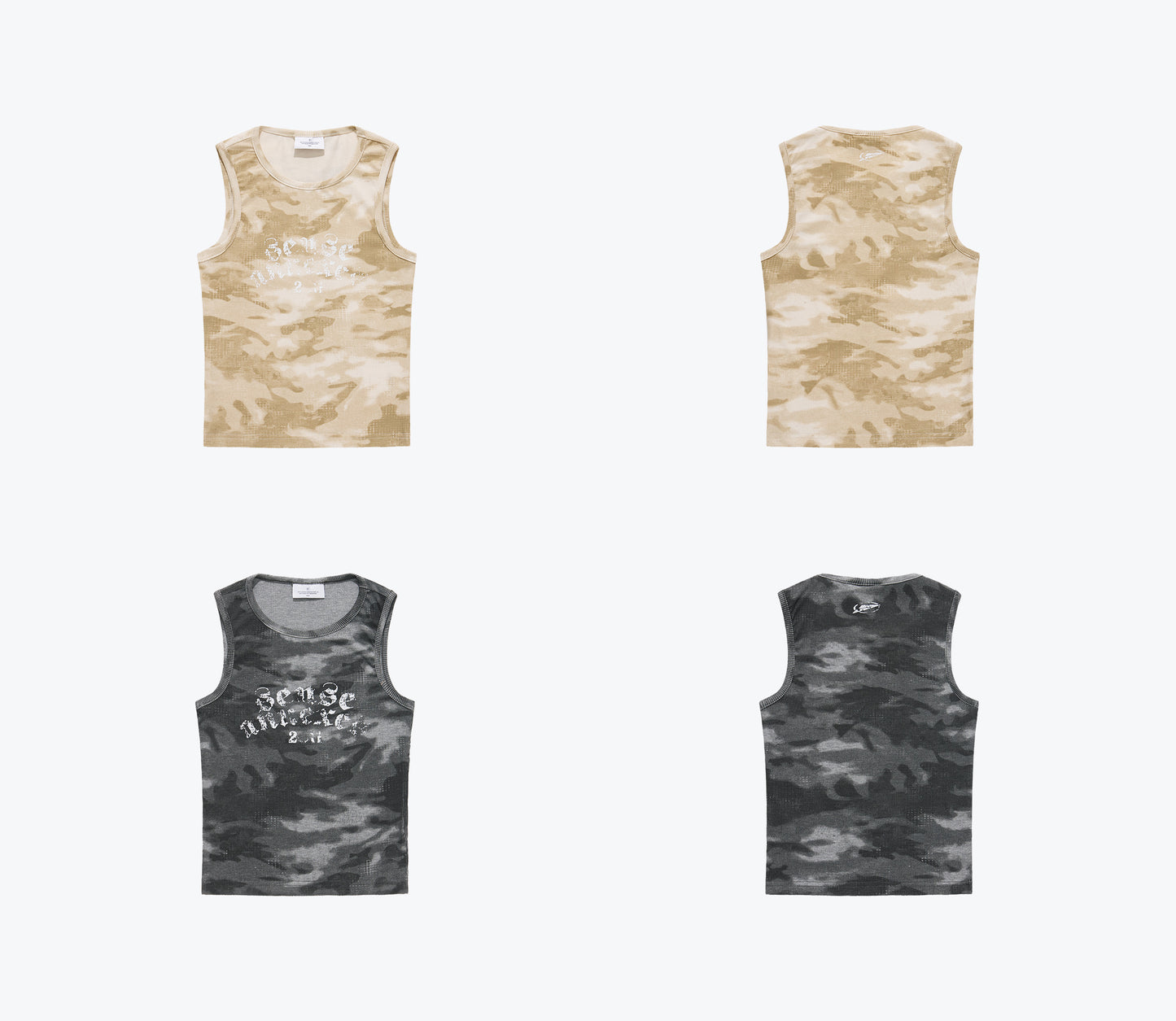 
                  
                    Ribbed Jersey Tank Top Khaki【L26-T01KA】
                  
                