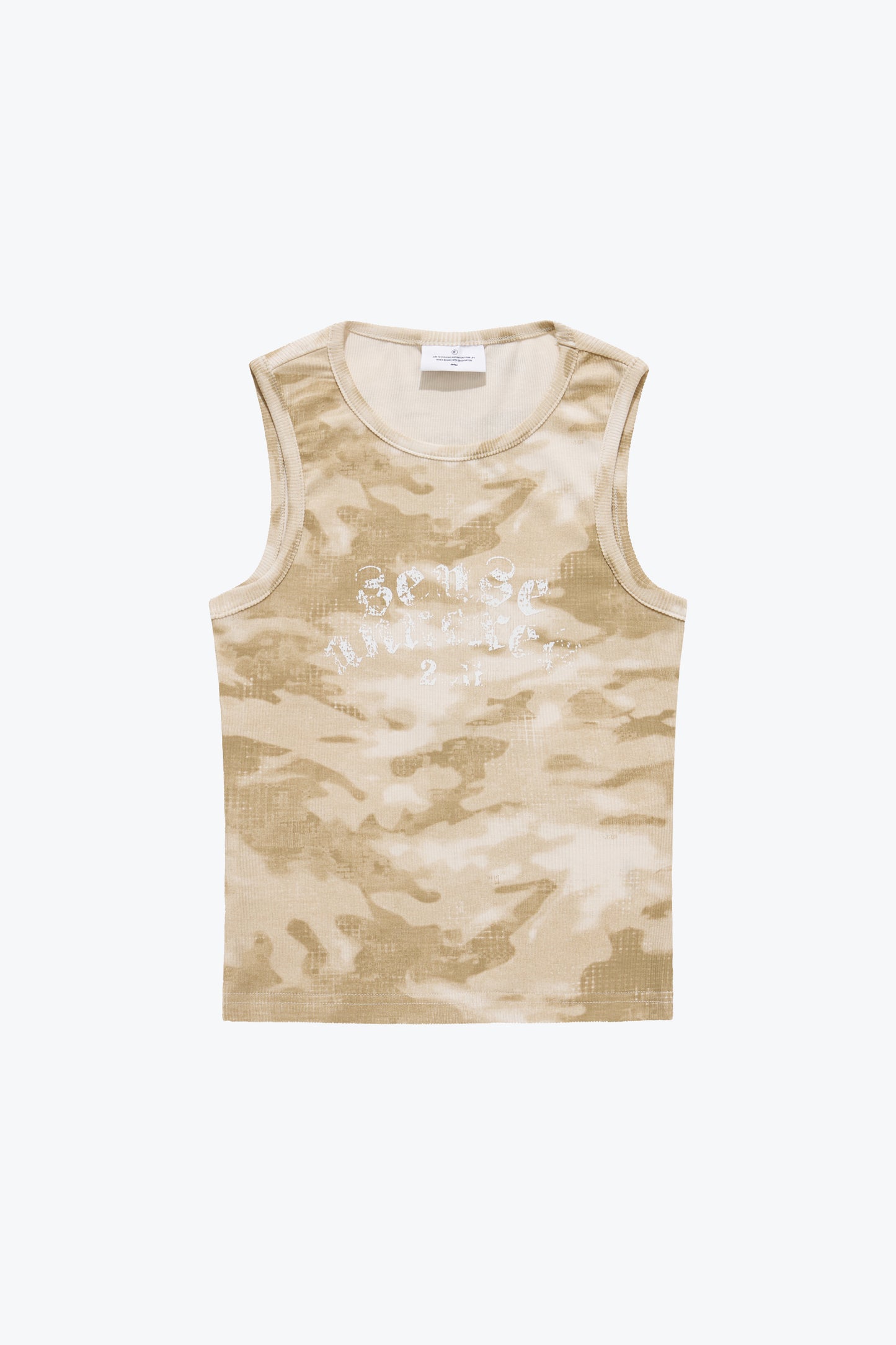 
                  
                    Ribbed Jersey Tank Top Khaki【L26-T01KA】
                  
                