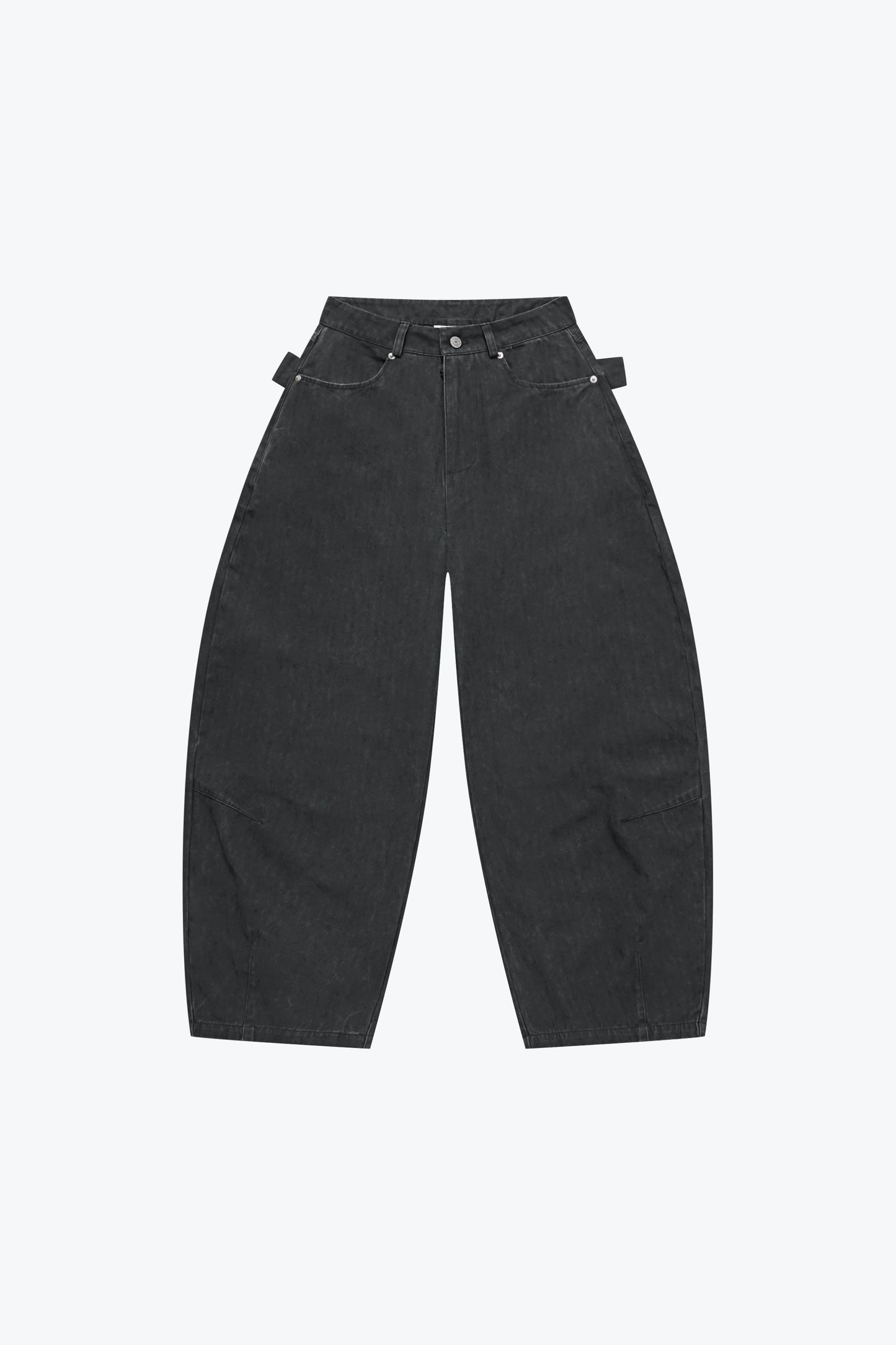 
                  
                    Embroidered Barrel Leg Pants Charcoal【L26-10CH】
                  
                