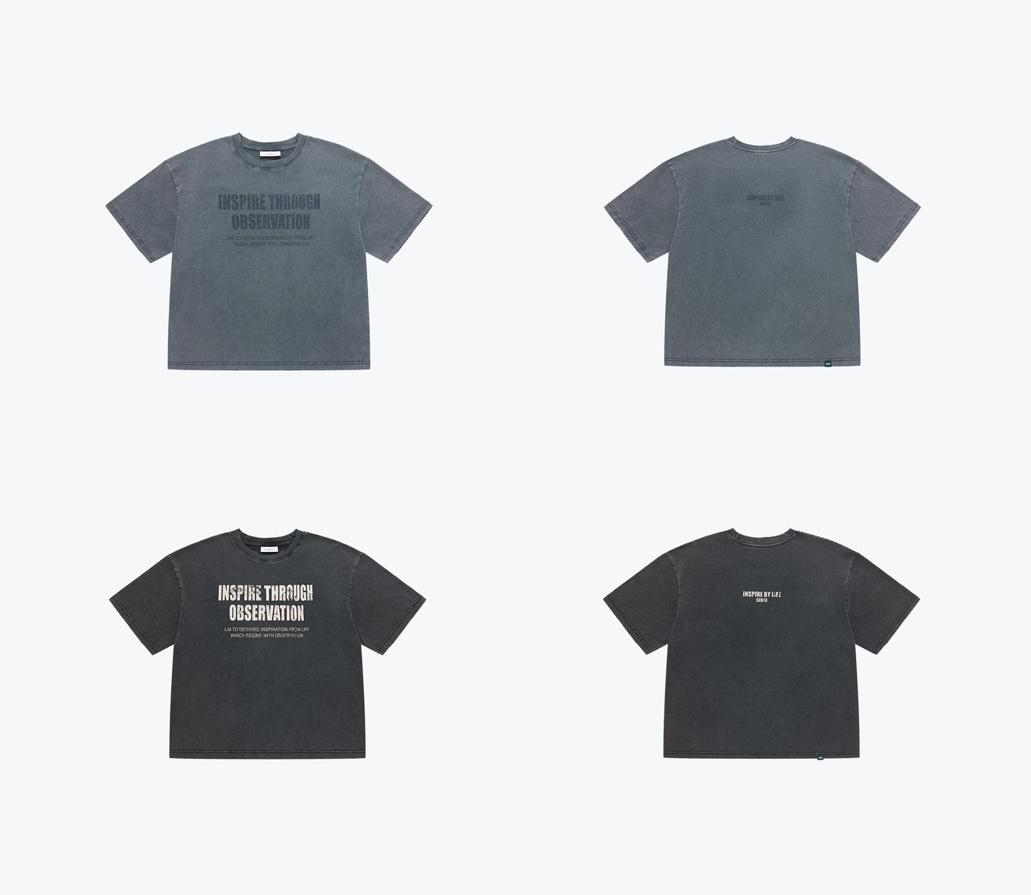 
                  
                    Washed Text Slogan SS Black【M26-T06BK】
                  
                