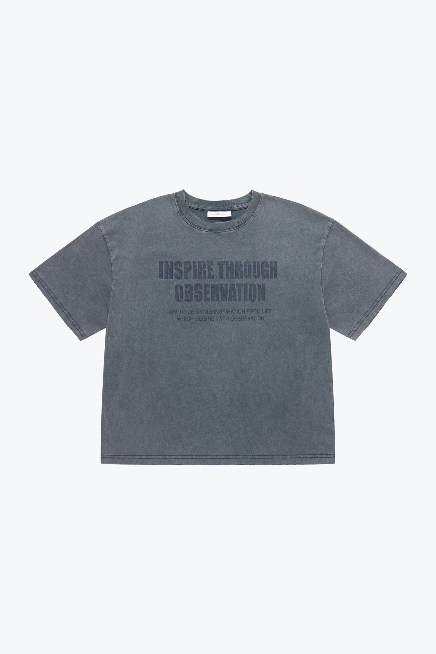 
                  
                    Washed Text Slogans SS Fade Blue【M26-T06FB】
                  
                