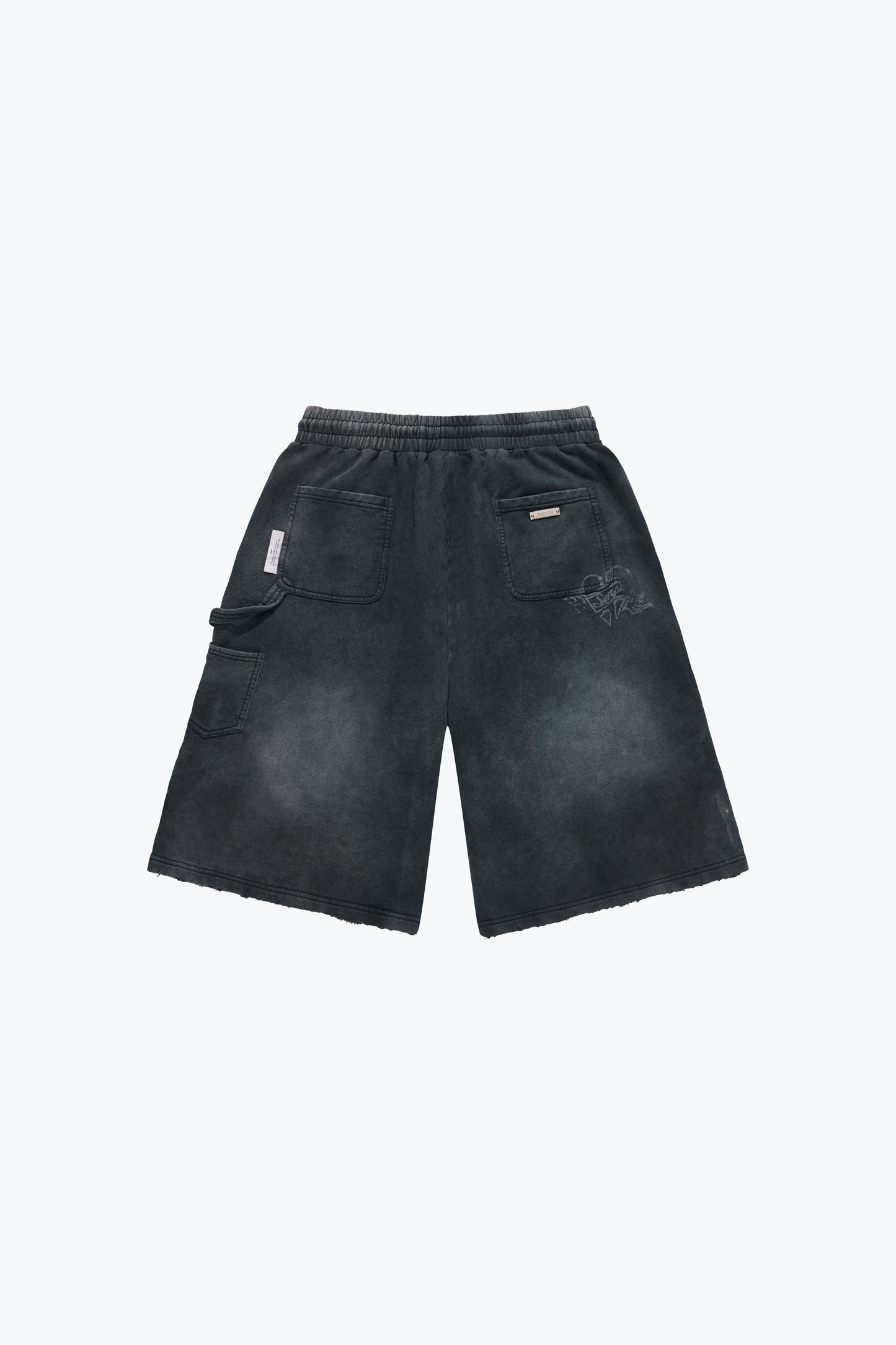
                  
                    Drip Distressed Cotton Shorts Black【M26-06BK】
                  
                