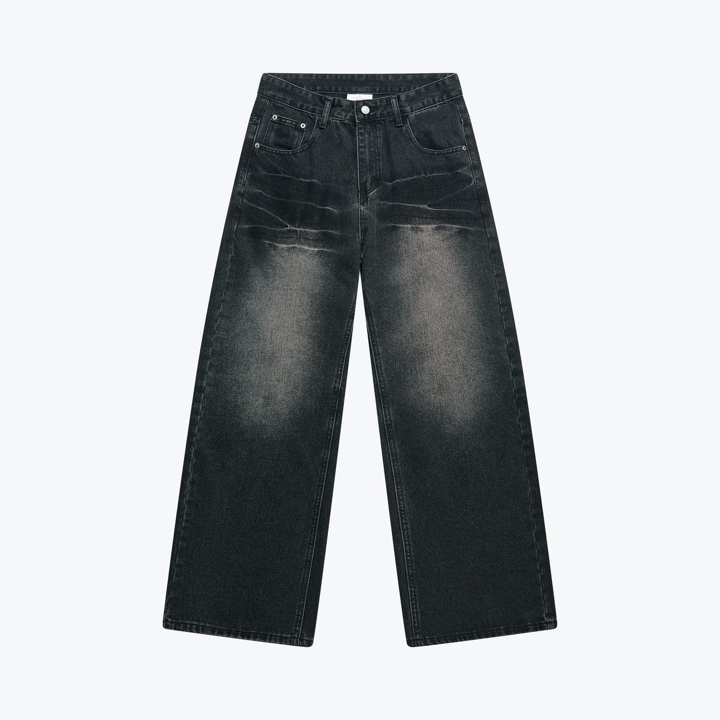 
                  
                    Curved Drip Washed Jeans Coal Black【M26-16CB】
                  
                