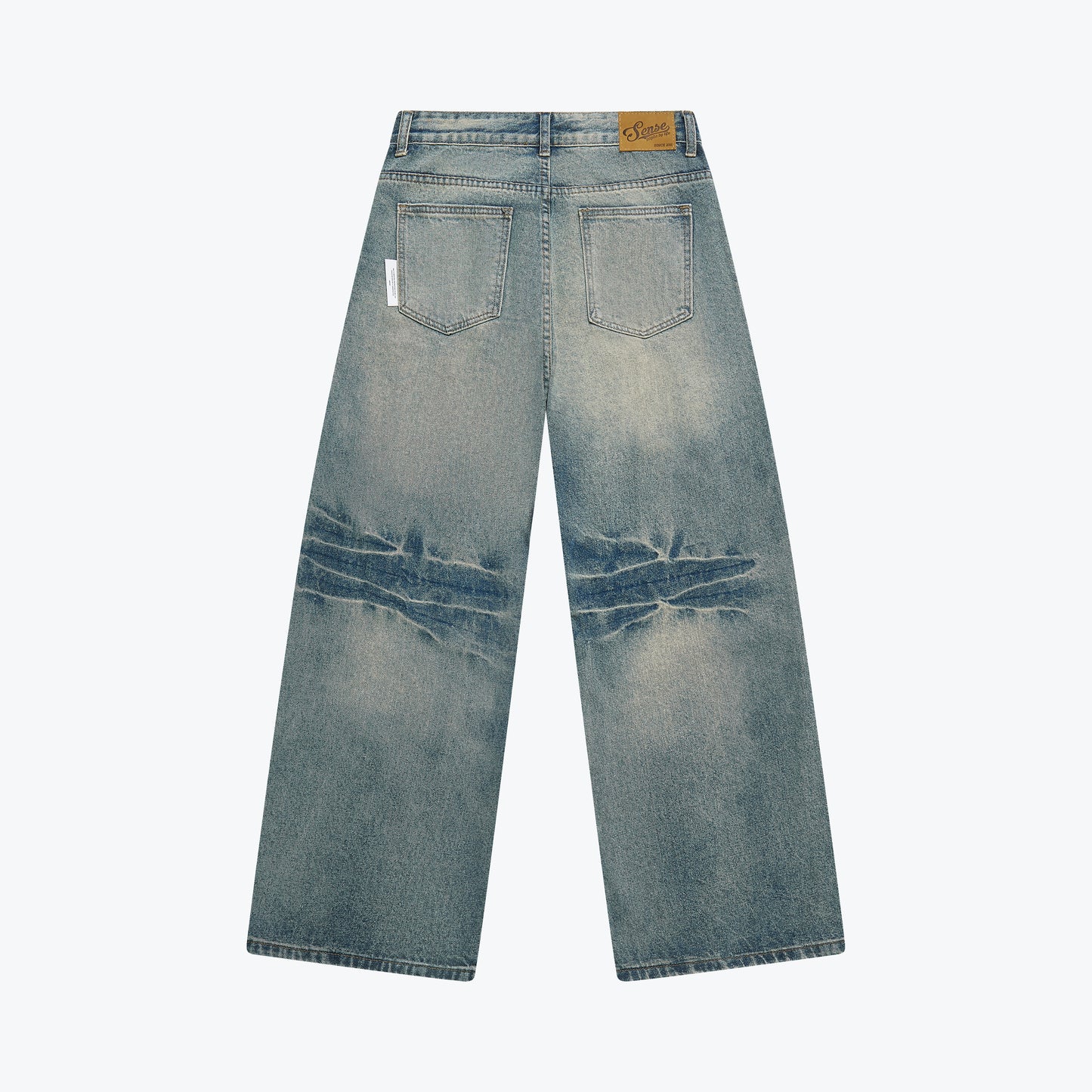 
                  
                    Curved Drip Washed Jeans Blue【M26-16BL】
                  
                