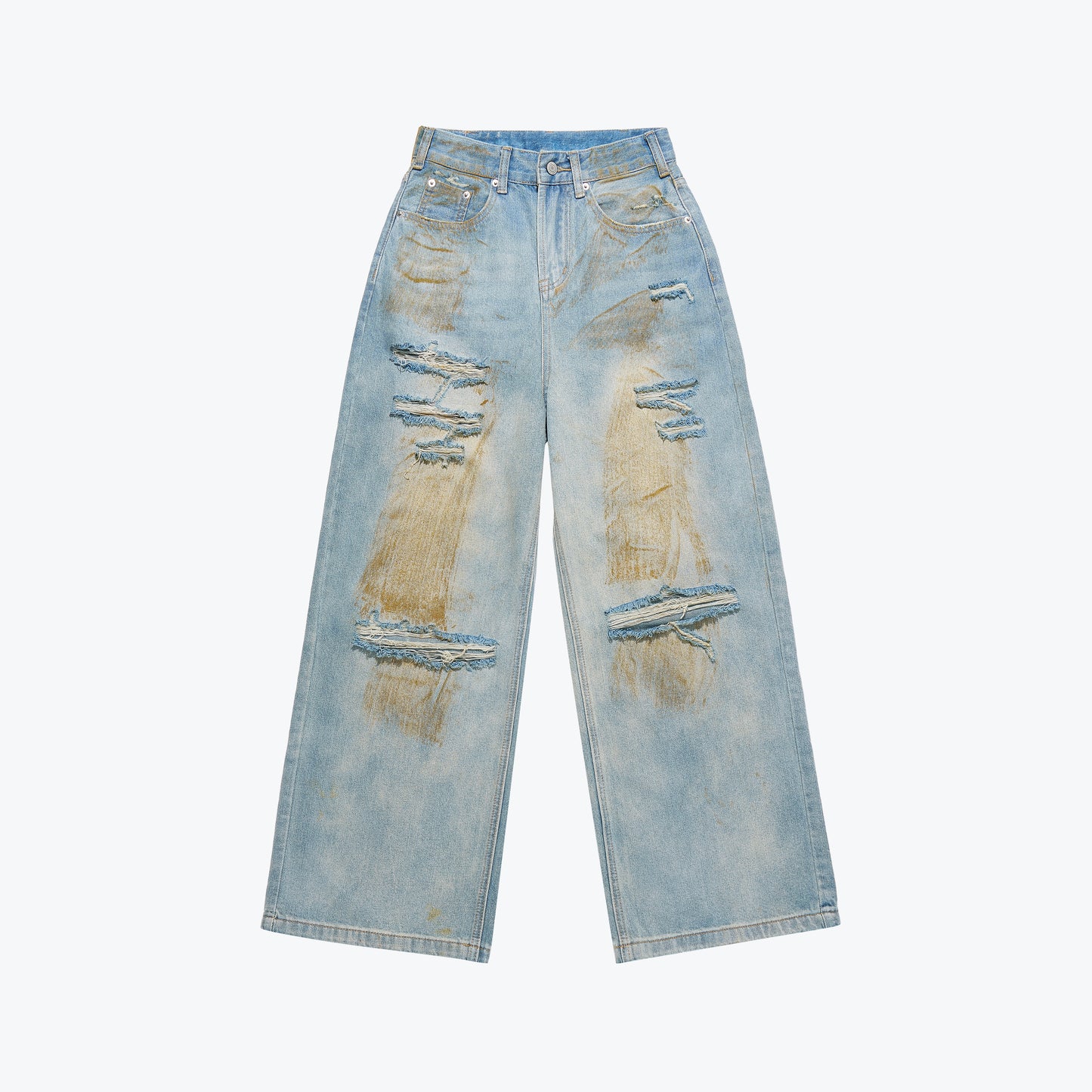 
                  
                    Vintage Dirty Washed Denim Pants Light Blue【L26-20LB】
                  
                