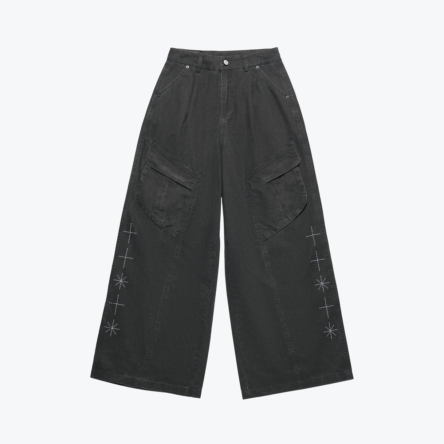 
                  
                    Nylon Cargo String Pants Black【L26-24BK】
                  
                