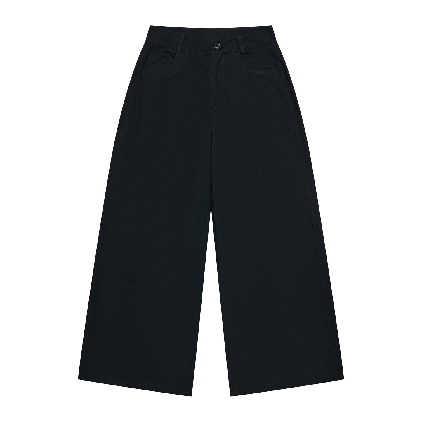 
                  
                    Flowy Straight-Leg Trousers Black【L26-15BK】
                  
                