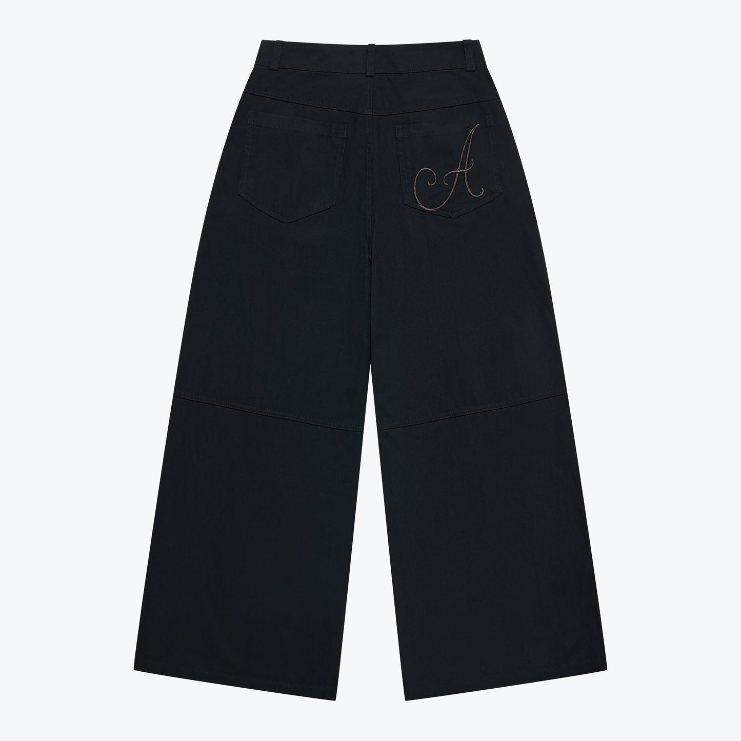 
                  
                    Flowy Straight-Leg Trousers Black【L26-15BK】
                  
                