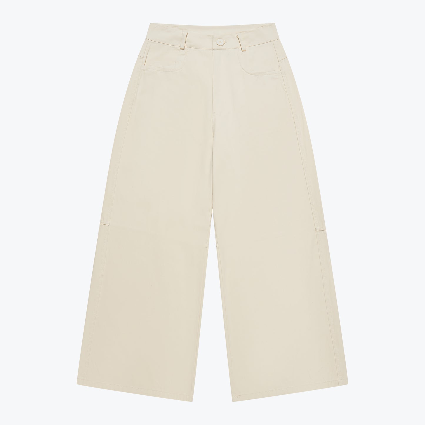 
                  
                    Flowy Straight-Leg Trousers Cream【L26-15CM】
                  
                