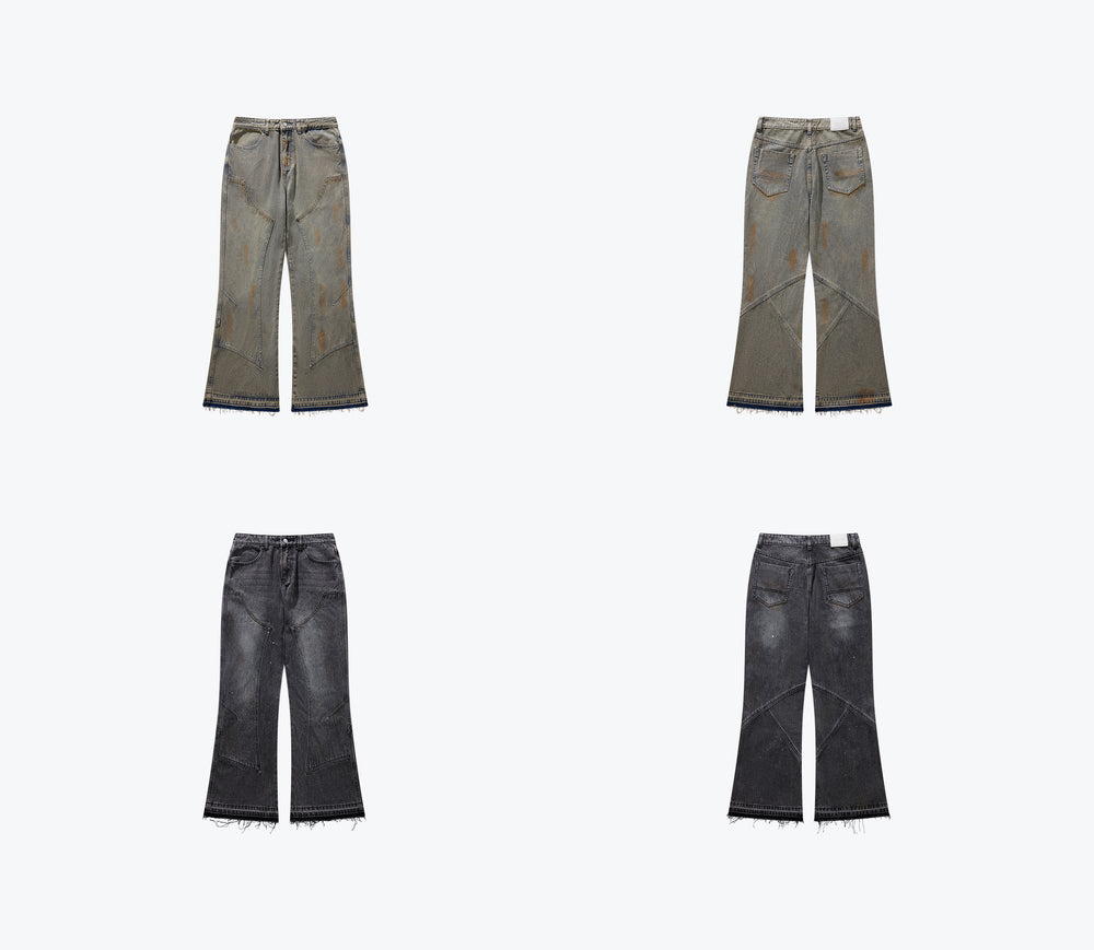 
                  
                    UNISEX Double Knee Bootcut And Flare Jeans Dark Grey【L24-26DG】
                  
                