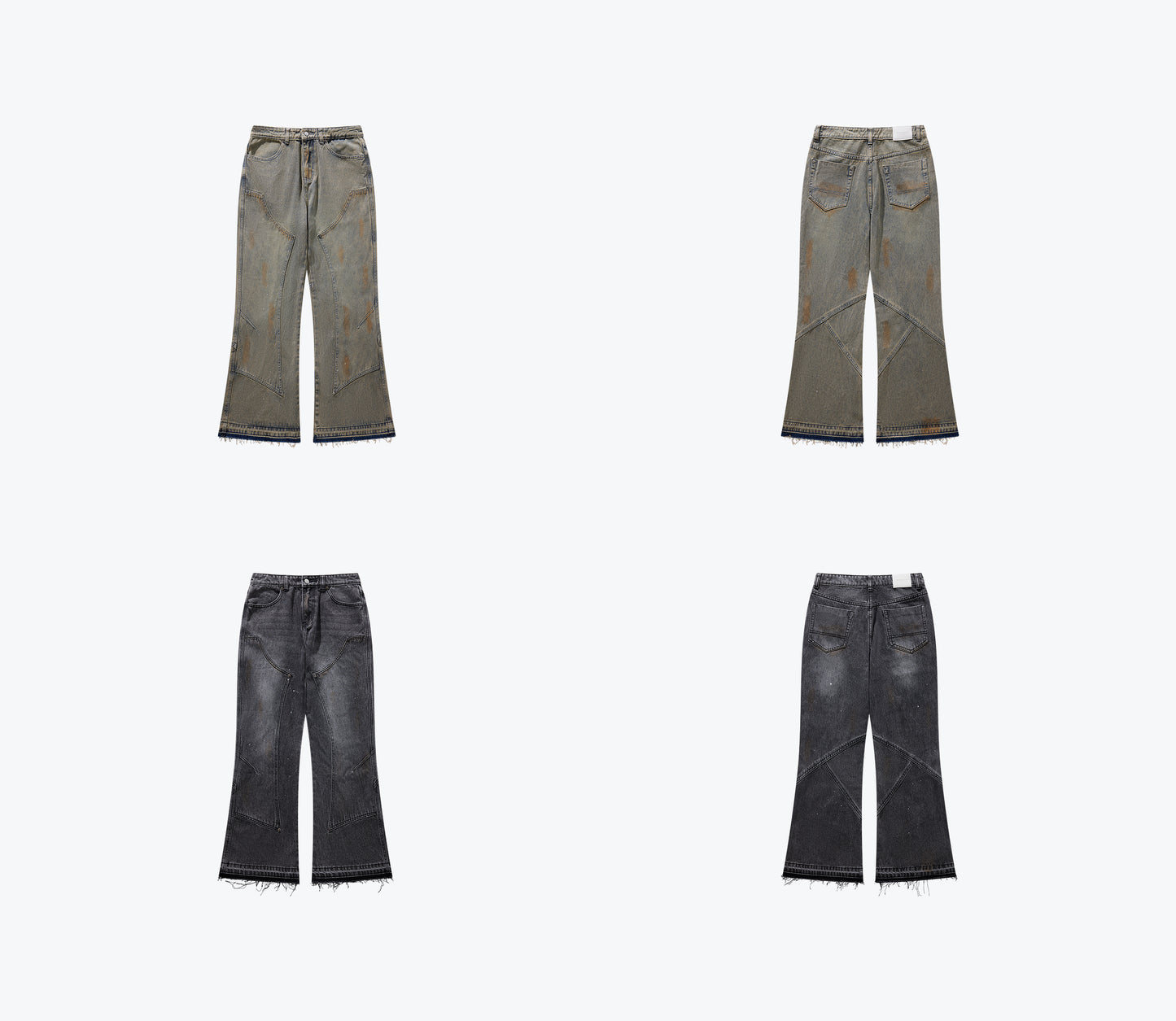 
                  
                    UNISEX Double Knee Bootcut And Flare Jeans Dark Grey【L24-26DG】
                  
                