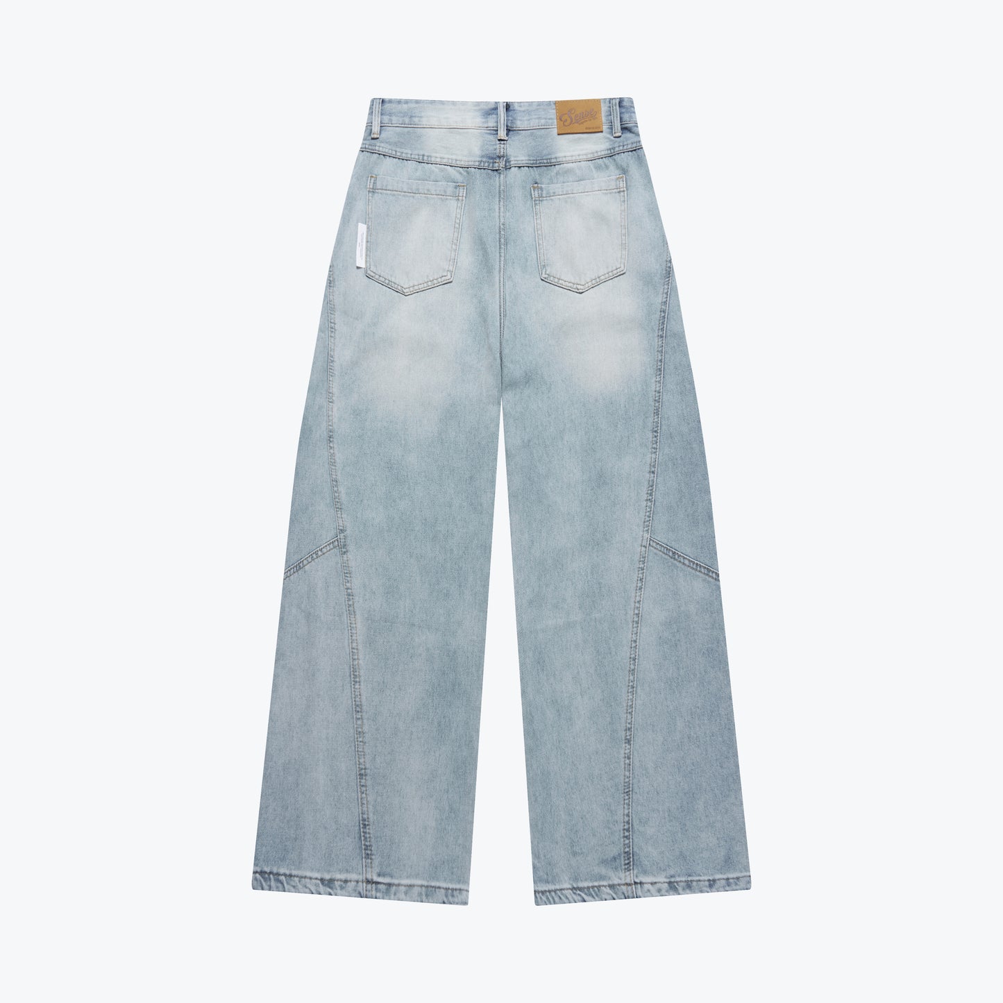 
                  
                    Curved Seam Faded Baggy Jeans Blue【M26-22BL】
                  
                