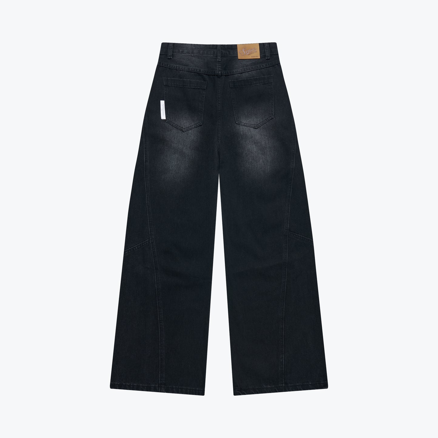 
                  
                    Curved Seam Faded Baggy Jeans Ash Black【M26-22AB】
                  
                