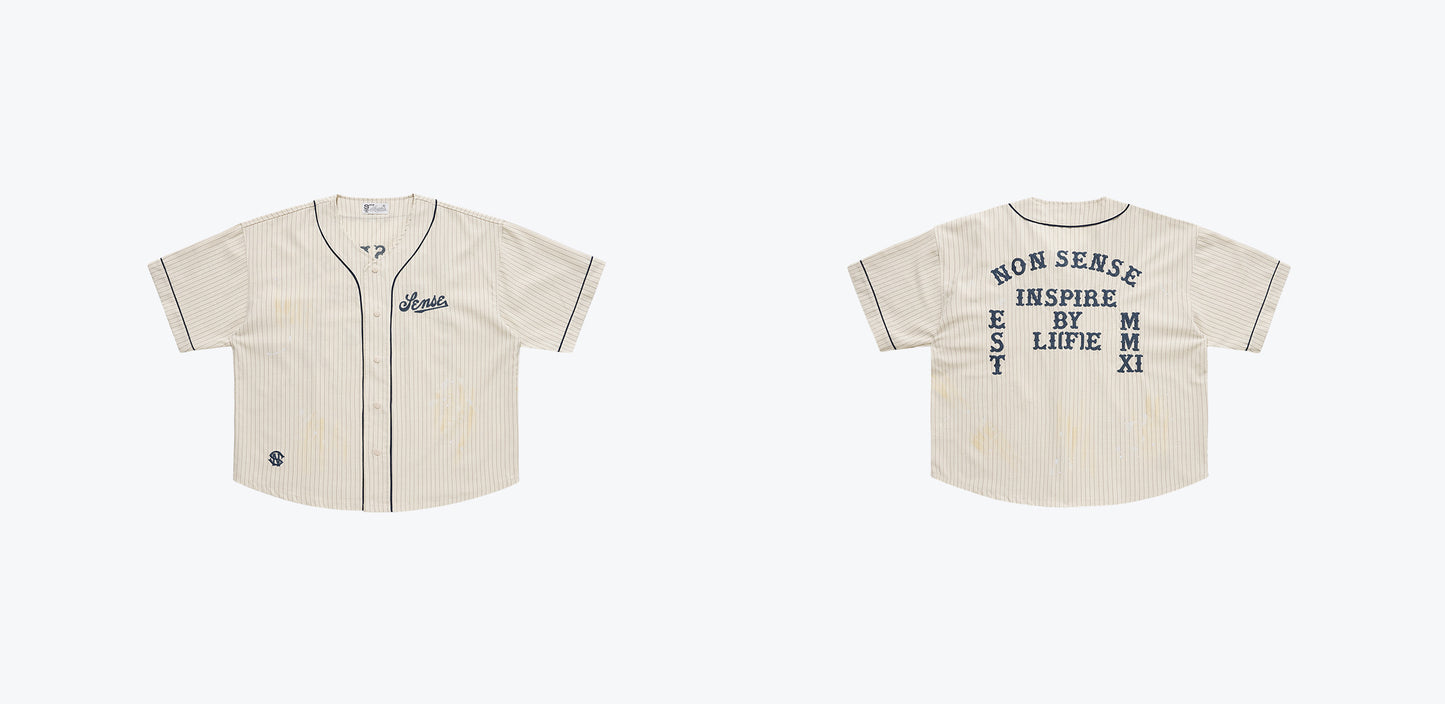 
                  
                    Chain-Stitch Baseball Jersey Cream【Nonsense-01CM】
                  
                