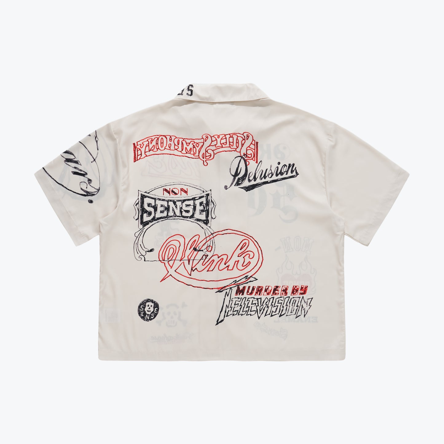 
                  
                    Graffiti Sketch Camp Shirt Ivory【Nonsense-05IY】
                  
                