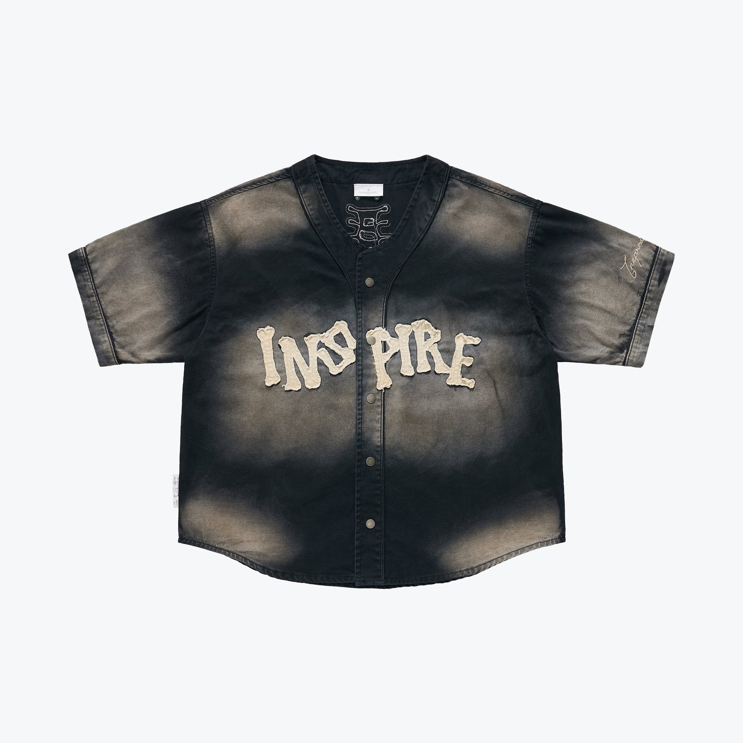 
                  
                    Bone Applique Baseball Jersey Charcoal【M26-19CH】
                  
                