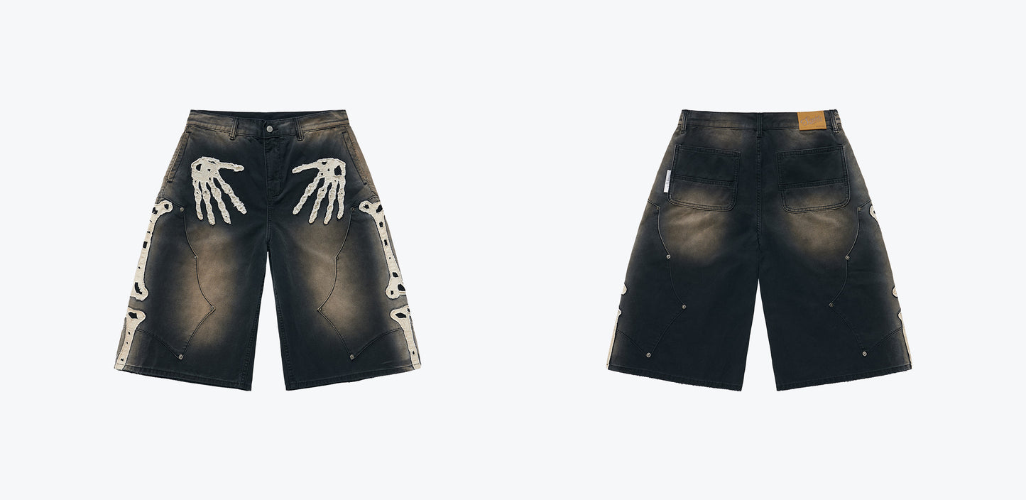 
                  
                    Bone Applique Work Shorts Charcoal【M26-20CH】
                  
                