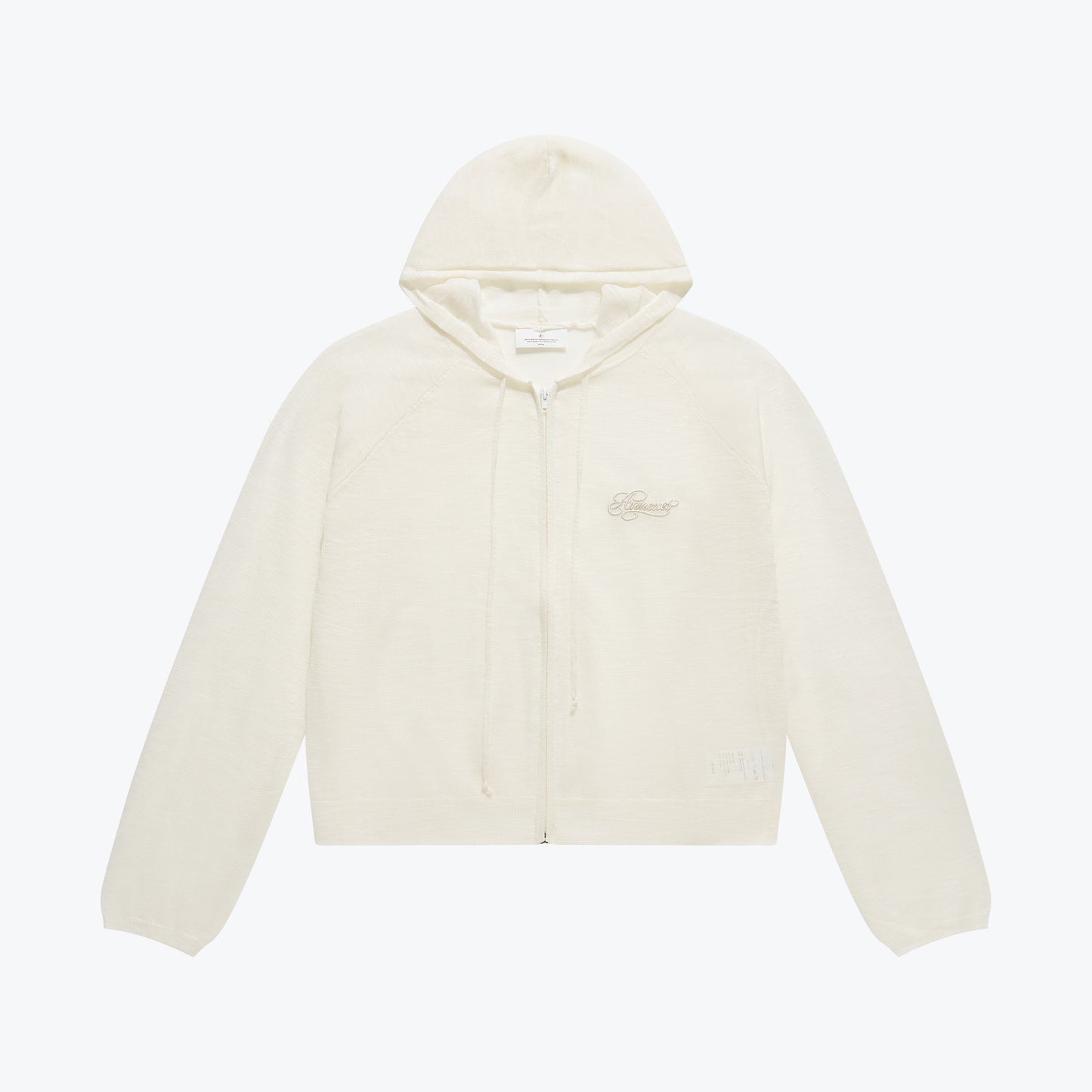 
                  
                    Sheer Knit ZIp-Up Hoodie White【L26-31WH】
                  
                