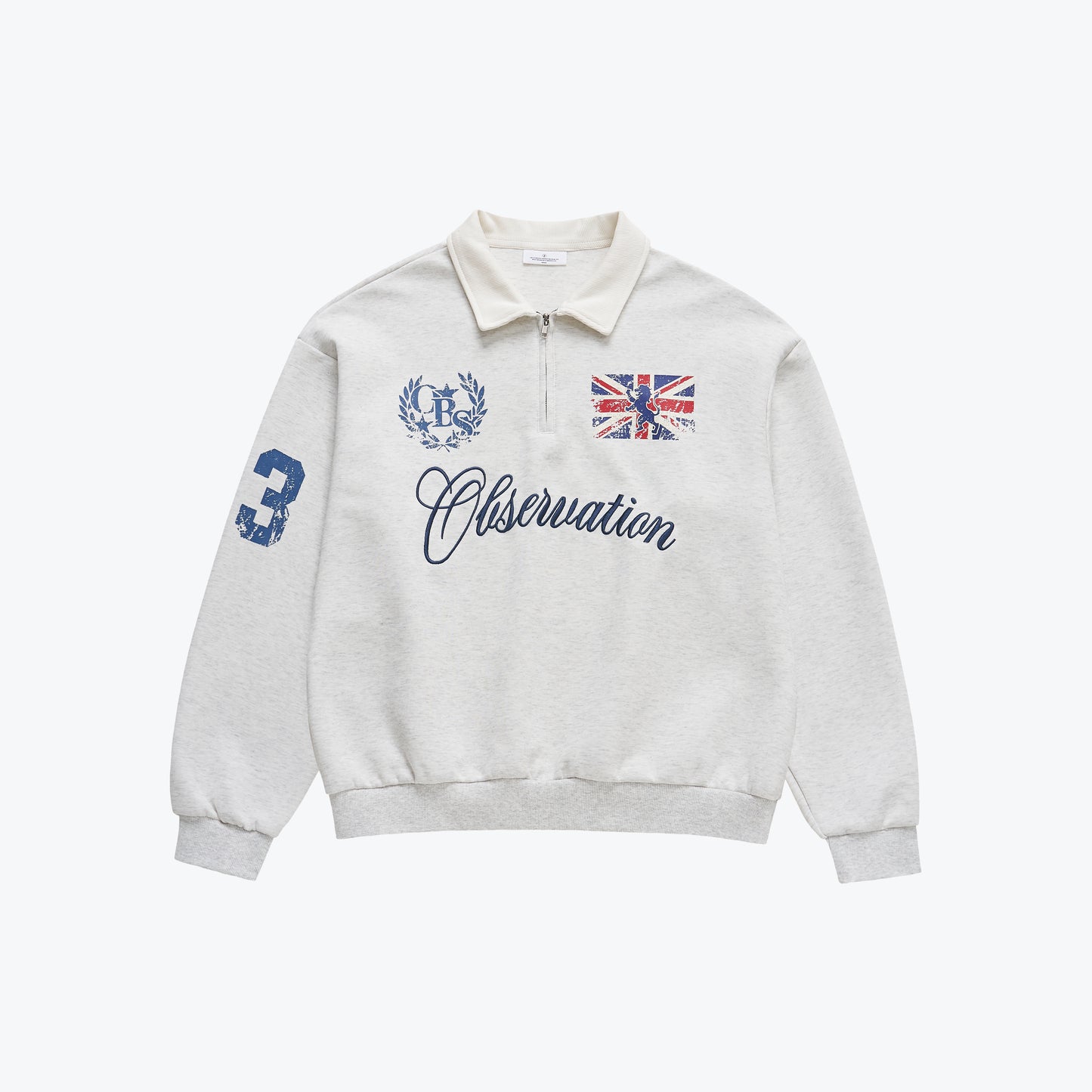 
                  
                    Collegiate Polo Sweat Shirt Grey【M26-23GY】
                  
                
