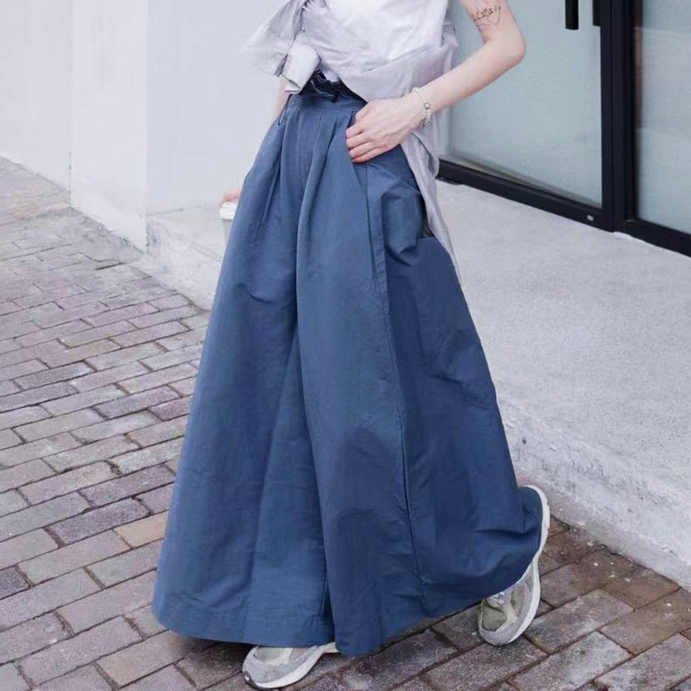 
                  
                    Waffle High Waist Pants Blue【L23-11BL】
                  
                