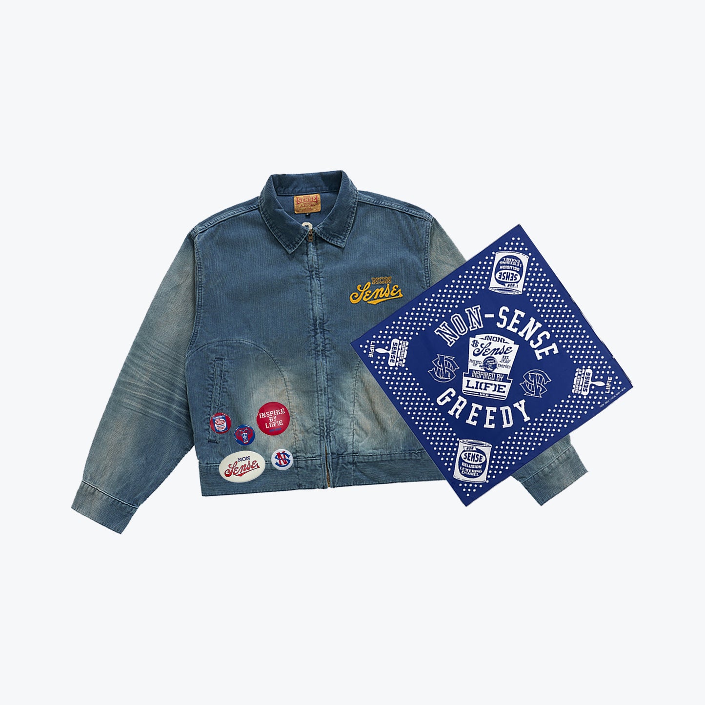 
                  
                    Wash Faded FFA Jacket Navy Blue【Nonsense-03NB】
                  
                