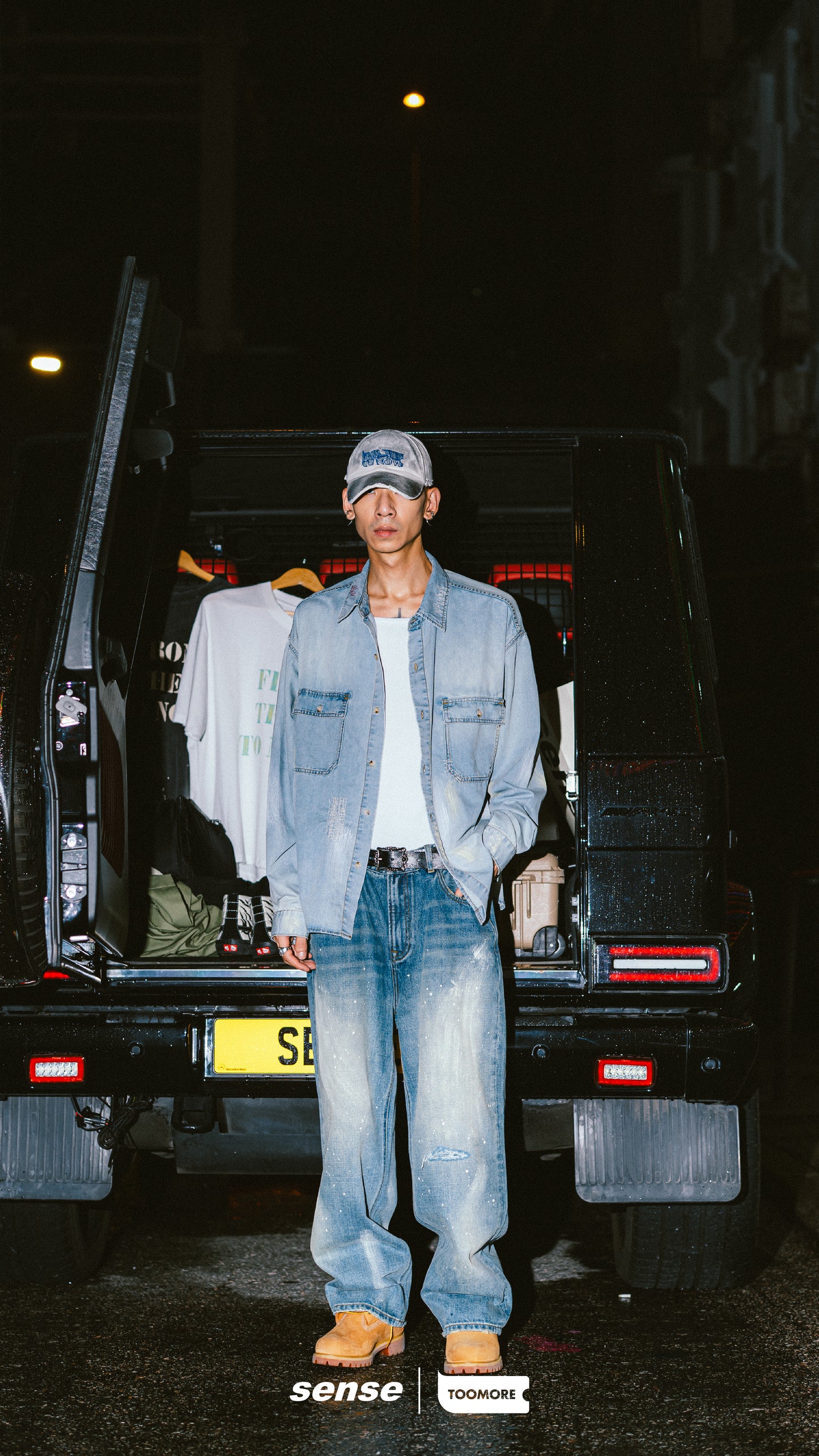 
                  
                    Ageing Wash Denim Shirt Blue【SENXTM-01BL】
                  
                