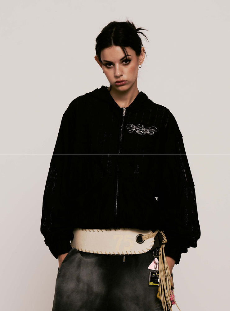 
                  
                    Branscombe Tape Zip-up Hoodie Black【L25-42BK】
                  
                