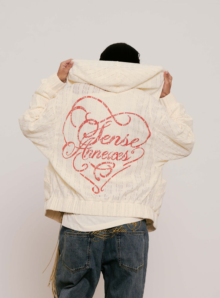 
                  
                    Branscombe Tape Zip-up Hoodie Cream【L25-42CM】
                  
                