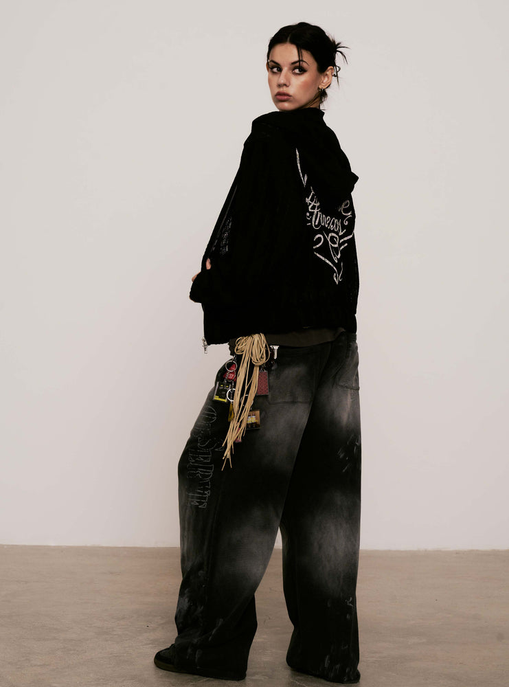 
                  
                    Branscombe Tape Zip-up Hoodie Black【L25-42BK】
                  
                