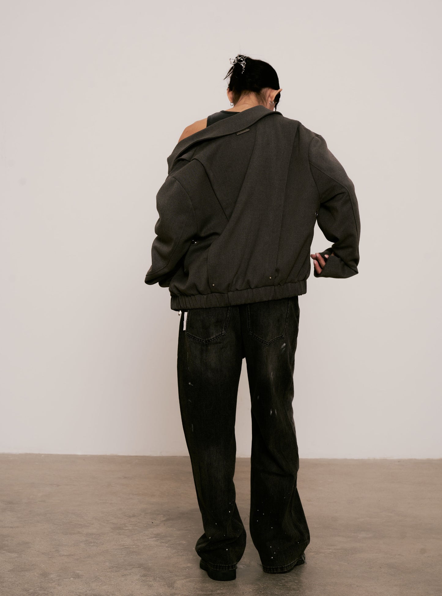 
                  
                    Beaver Zip Short Jacket Grey【M25-54GY】
                  
                